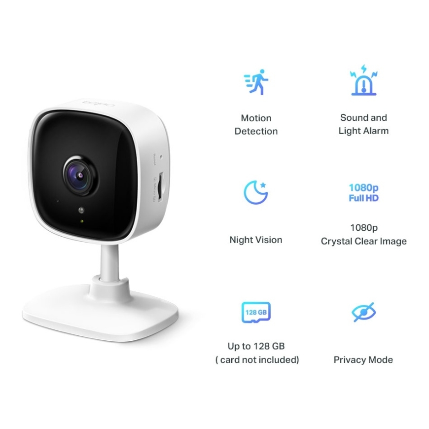 TP-Link Tapo C110 Kuutio IP-turvakamera Sisätila 1920 x 1080 pikseliä Vastaanotto – 4
