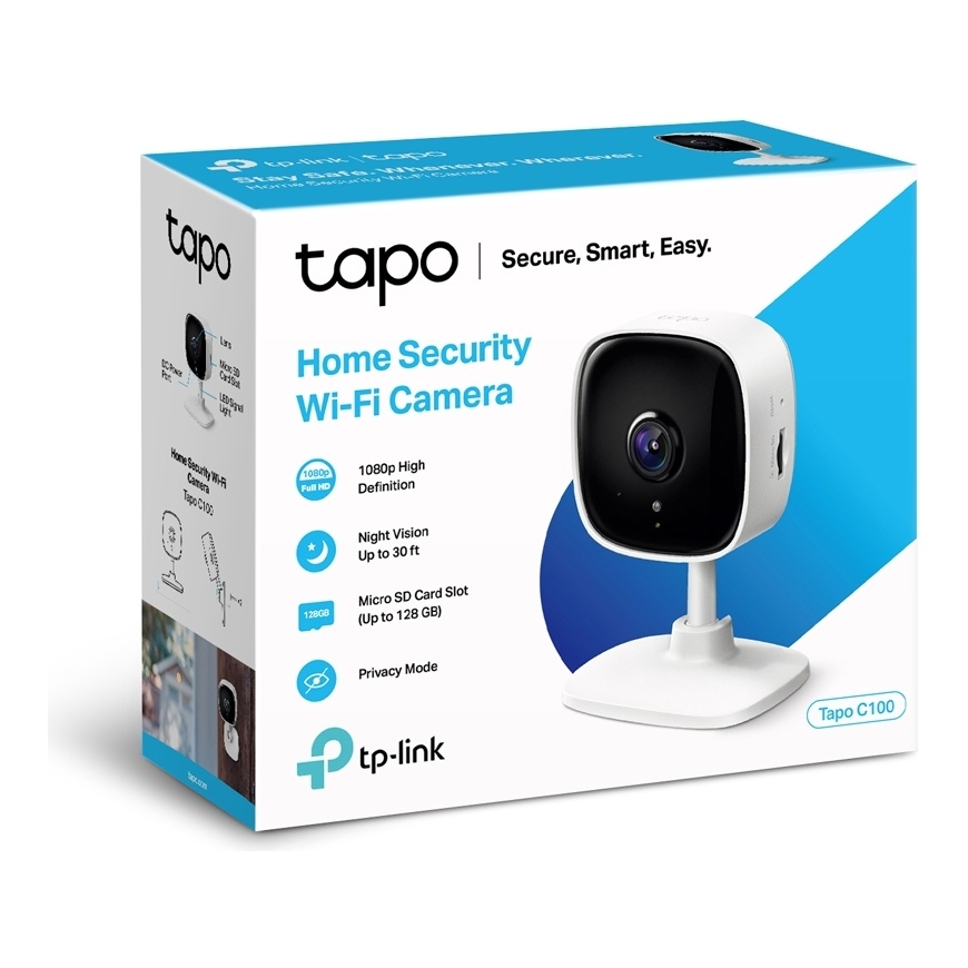 TP-Link Tapo C110 Kuutio IP-turvakamera Sisätila 1920 x 1080 pikseliä Vastaanotto – 5