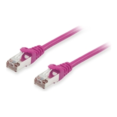 Equip 606803 verkkokaapeli Purppura 1 m Cat6a S/FTP (S-STP) Pyöreä