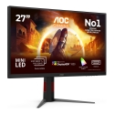 AOC G4 U27G4XM tietokoneen litteä näyttö 68,6 cm (27") 3840 x 2160 pikseliä 4K Ultra HD LED Musta, P AOC G4 U27G4XM tietokoneen litteä näyttö 68,6 cm (27") 3840 x 2160 pikseliä 4K Ultra HD LED Musta, P