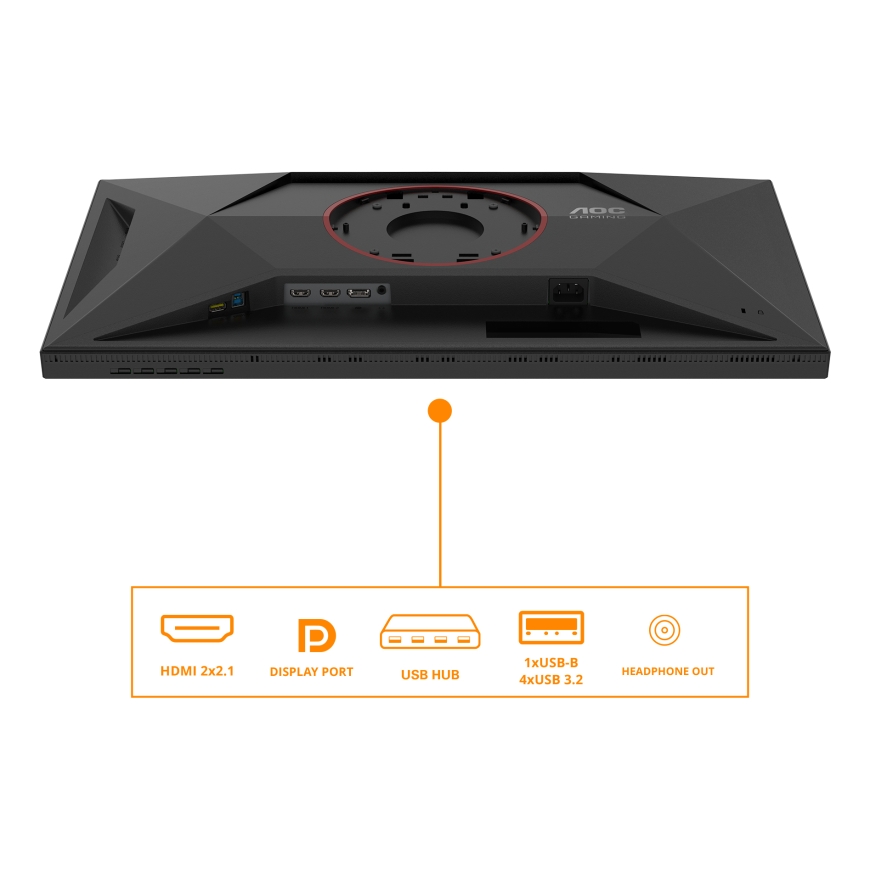 AOC G4 U27G4XM tietokoneen litteä näyttö 68,6 cm (27") 3840 x 2160 pikseliä 4K Ultra HD LED Musta, P – 4