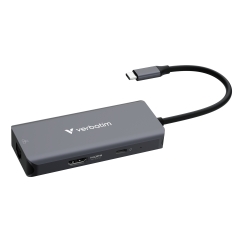 Verbatim 32157 хаб-разветвитель USB 3.2 Gen 1 (3.1 Gen 1) Type-C 5000 Мбит/с Серый