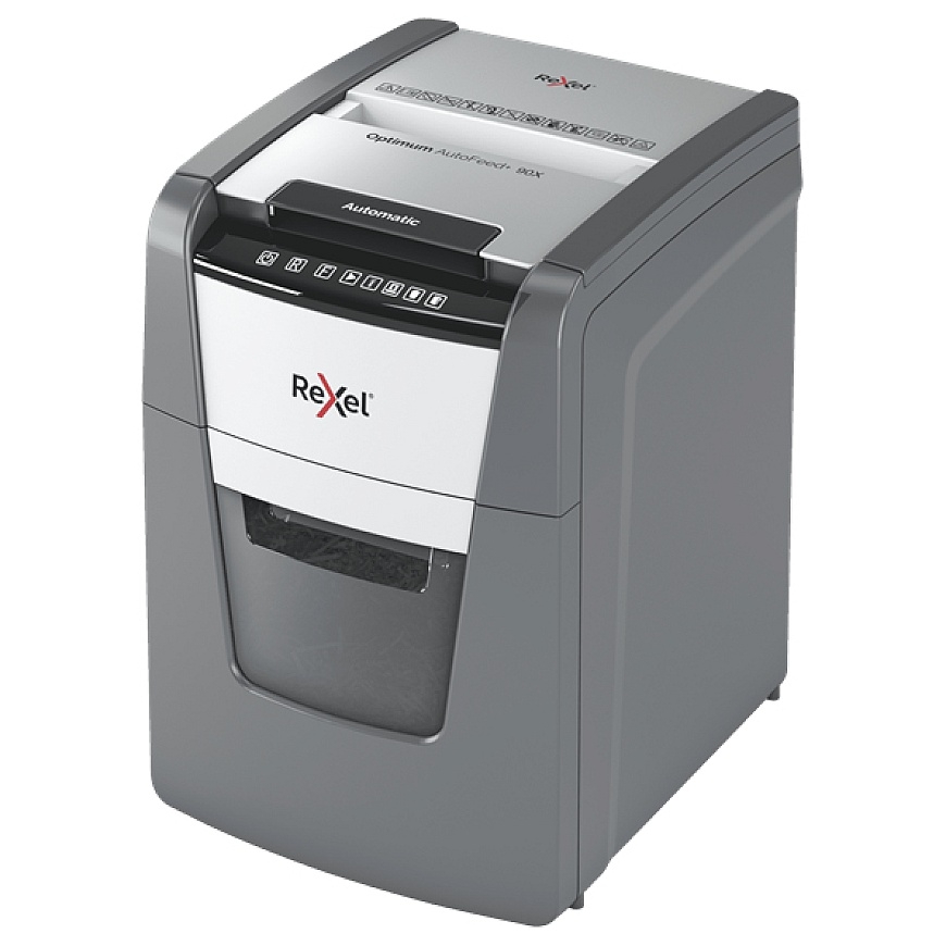 Rexel AutoFeed+ 90X paper shredder Cross shredding 55 dB Black, Grey – 2