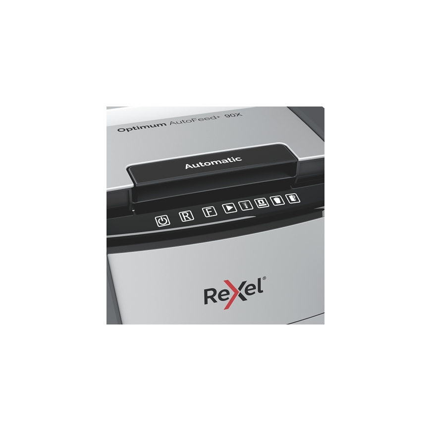 Rexel AutoFeed+ 90X paperisilppuri Ristiinleikkaava 55 dB Musta, Harmaa – 4