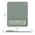 Fellowes Breyta Mouse Mat Wrist Rest Mouse Pad Wrist Support with Antibacterial Protection Ergonomic