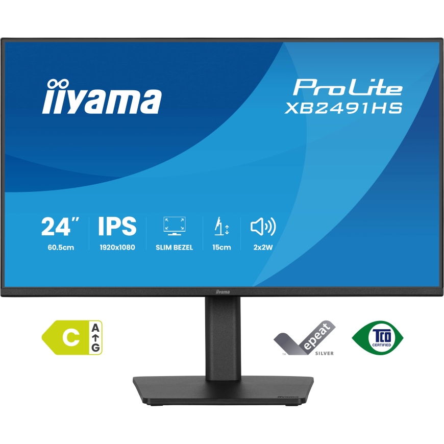 iiyama ProLite XB2491HS-B1 монитор для ПК 60,5 cm (23.8") 1920 x 1080 пикселей Full HD ЖК Черный – 2
