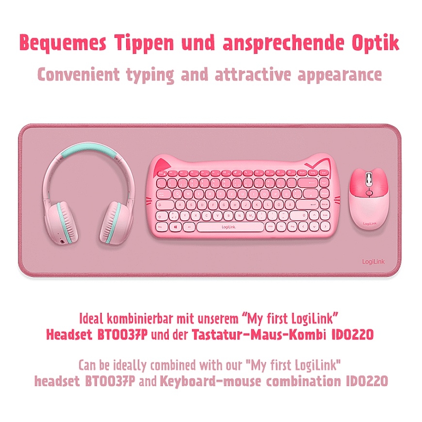 LogiLink ID0221 Gaming mouse pad Pink – 2