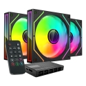 Mars Gaming MF3DPROKIT computer cooling system Computer case Fan 12 cm Black Mars Gaming MF3DPROKIT computer cooling system Computer case Fan 12 cm Black