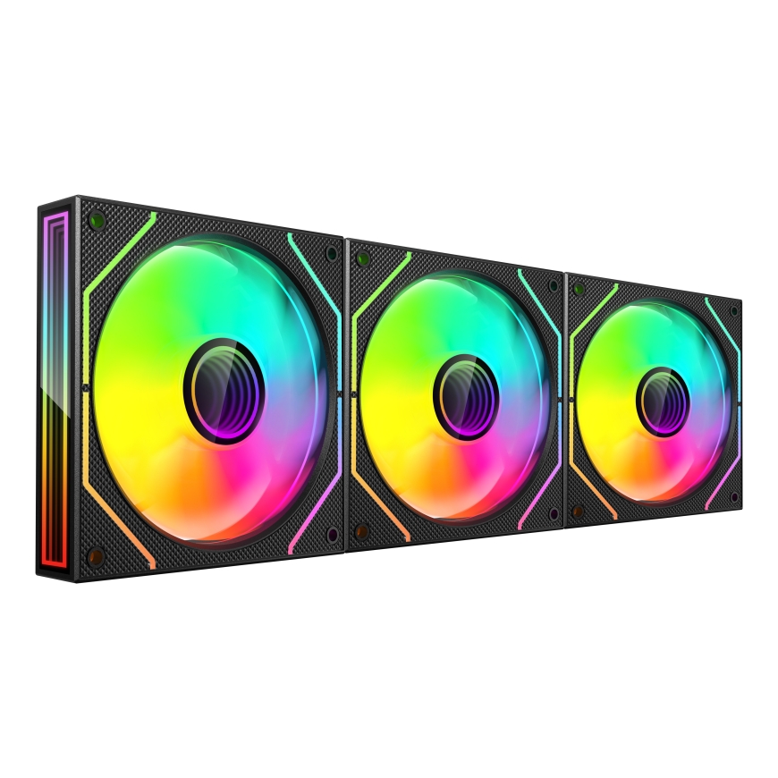 Mars Gaming MF3DPROKIT computer cooling system Computer case Fan 12 cm Black – 5