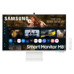 Samsung M8 M80F tietokoneen litteä näyttö 81,3 cm (32") 3840 x 2160 pikseliä 4K Ultra HD LCD Valkoinen