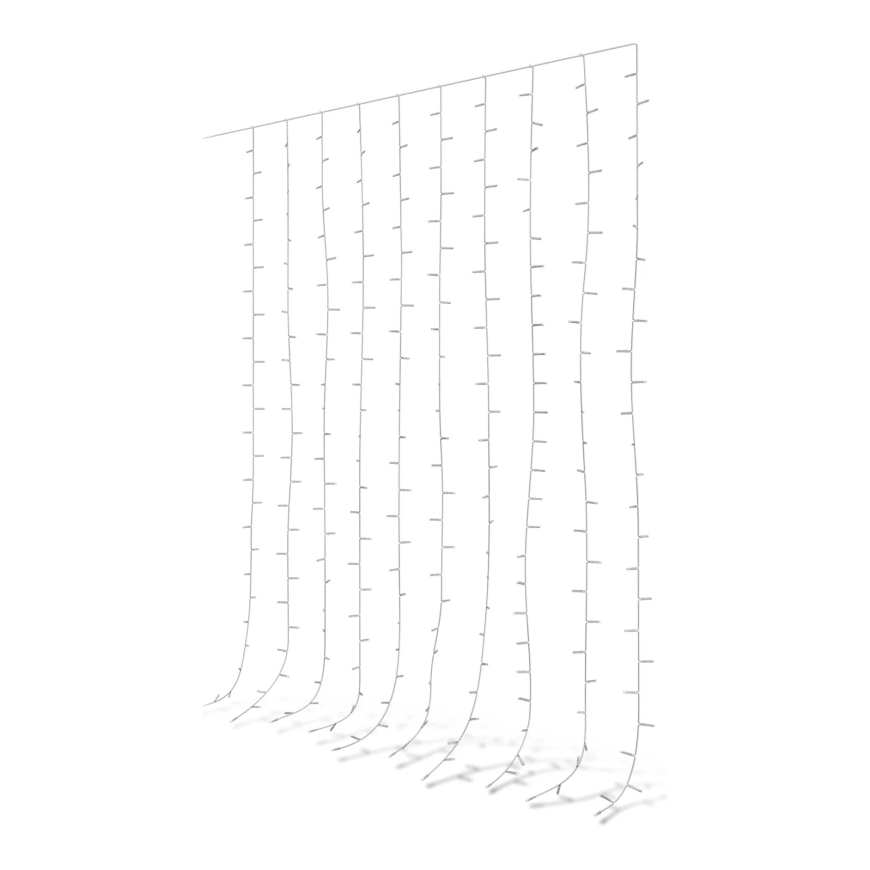 Philips Festavia valguskardin – 1,35 x 2 m, 250 LED-i – 2