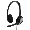 Hama Essential HS 200 Laisvų rankų įranga Vielinis Su lankeliu Skambučiai / muzika Juoda, Sidabras Hama Essential HS 200 Laisvų rankų įranga Vielinis Su lankeliu Skambučiai / muzika Juoda, Sidabras