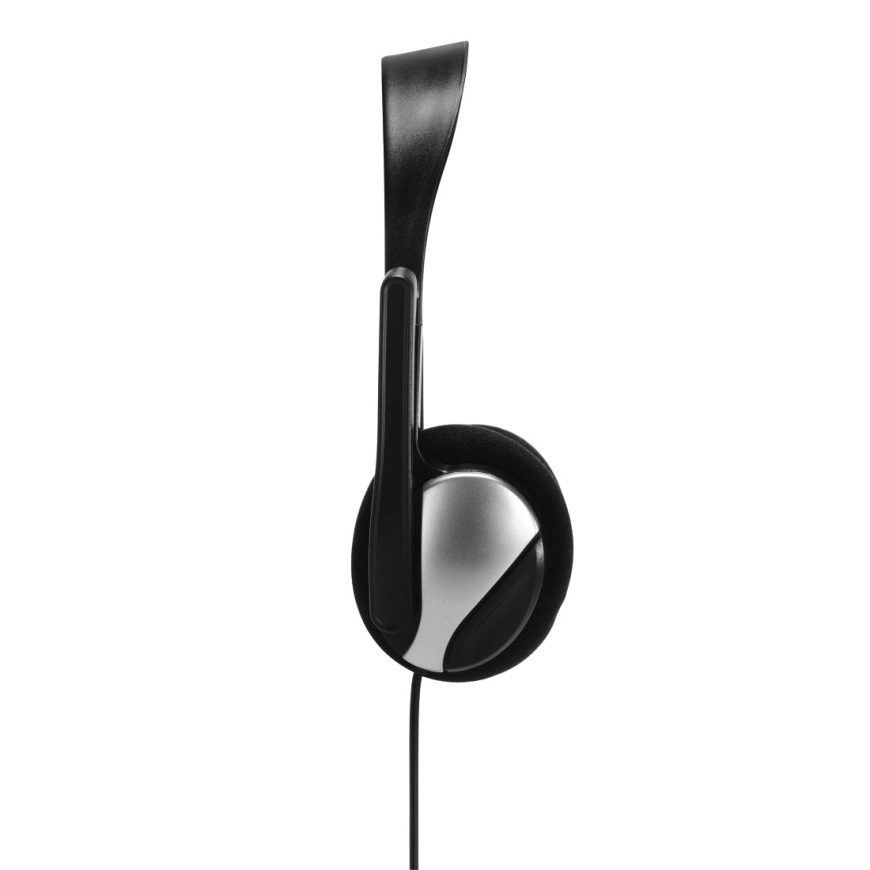 Hama Essential HS 200 Austiņas Vadu Zvani / mūzika Melns, Sudrabs – 3