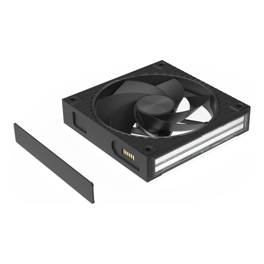 Zalman ZM-DF120R A3, 120 mm daisy chain ventilaator, pöördne, 3-pakendis, must – 3