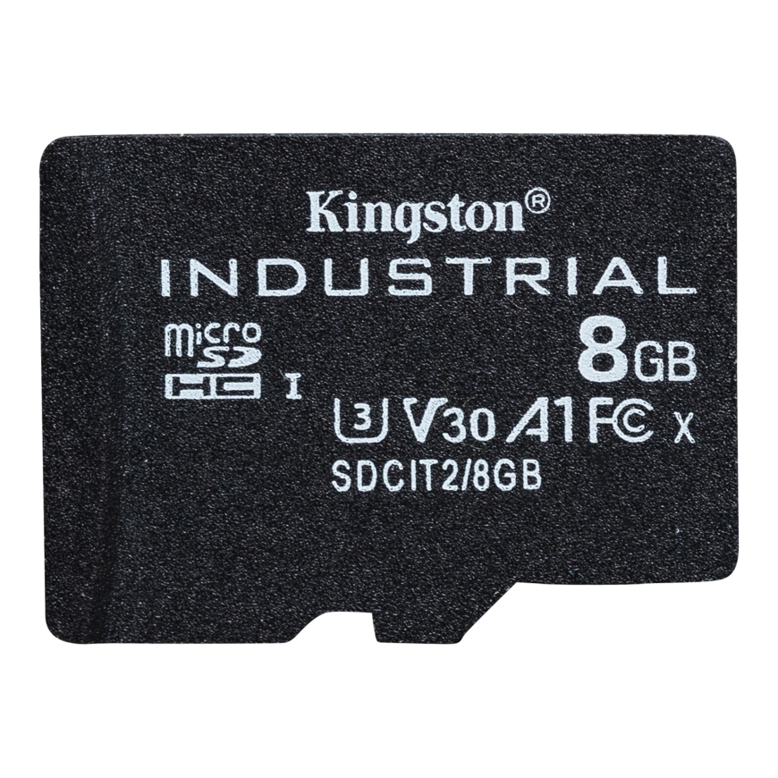 Kingston Technology 8GB microSDHC Industrial C10 A1 pSLC Card + SD Adapter – 3