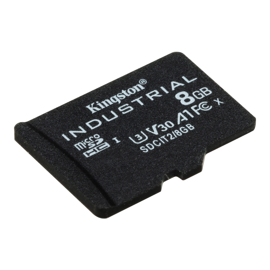 Kingston Technology 8GB microSDHC Industrial C10 A1 pSLC Card + SD Adapter – 4