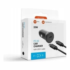 USB-C Car Charger 20W + USB-C/USB-C Cable | FIXCC20N-CC-BK