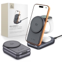 Tech-Protect A53 3in1 MagSafe 25W QI2.2 Wireless Charger - Dark Gray Tech-Protect A53 3in1 MagSafe 25W QI2.2 Wireless Charger - Dark Gray