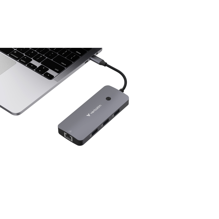 Verbatim CMH-09 USB tüüp-C 10000 Mbit/s Hõbe – 3