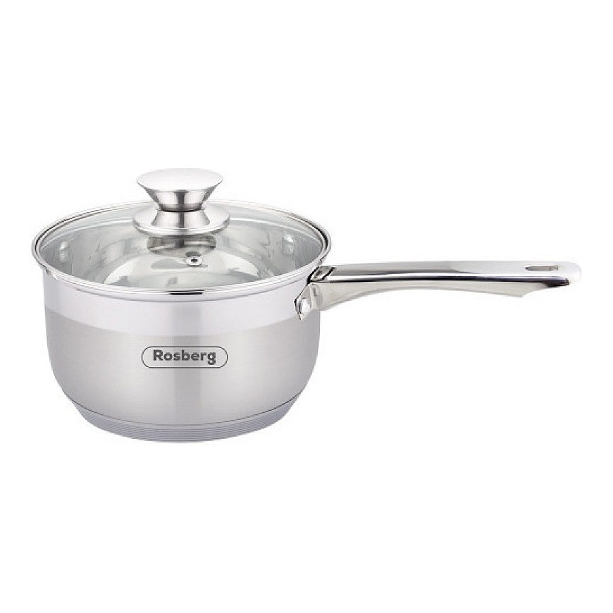 Кастрюля с крышкой, 18 cm, 2.5L, Нержавеющая сталь, 5R1210H18K,