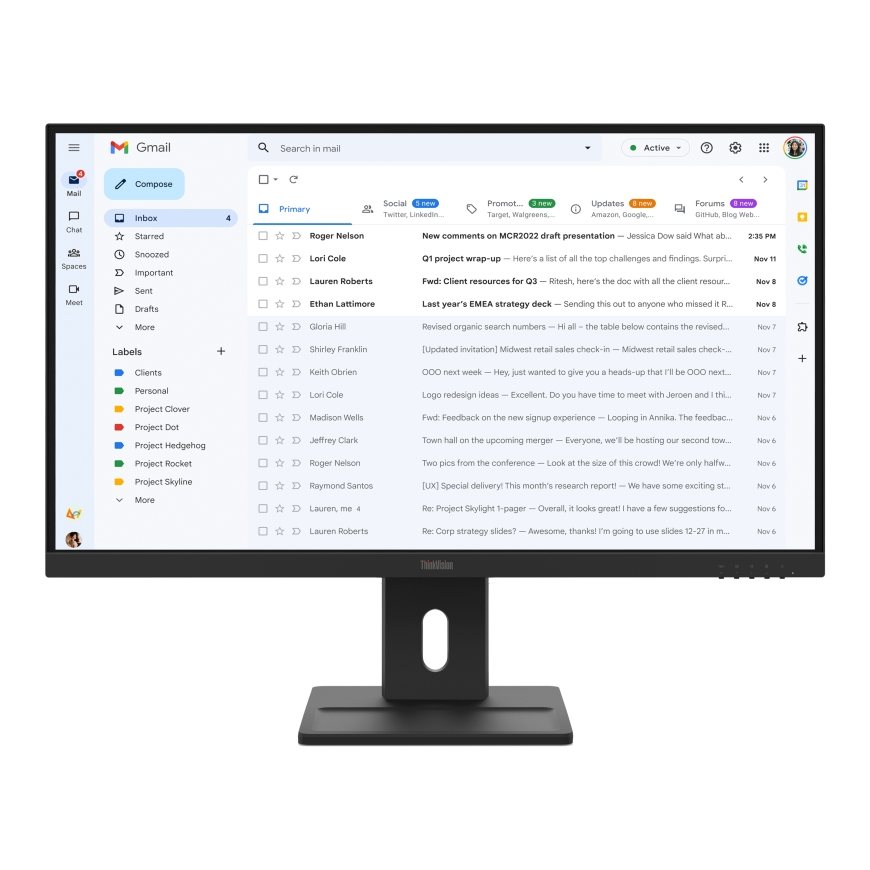 Lenovo ThinkVision E27-40 monitori 68,6 cm (27") 1920 x 1080 pikseļi Full HD LCD Melns