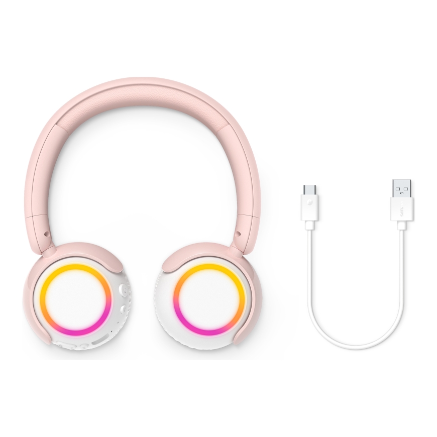 Philips TAK4200 Austiņas Vadu & Bezvadu Zvani / mūzika Bluetooth Rozā, Balts – 4