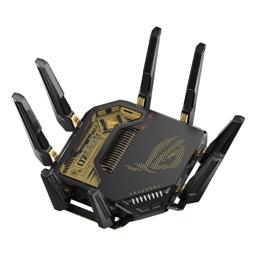 ASUS ROG Rapture GT-BE98 bezvadu rūteris 10 Gigabit Ethernet Quad-band (2.4 GHz / 5 GHz-1 / 5 GHz-2 – 5
