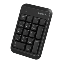 LogiLink ID0201 numeric keypad Laptop Bluetooth Black