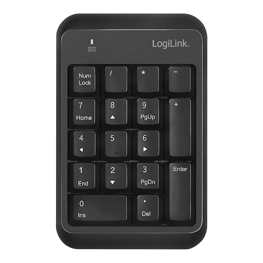 LogiLink ID0201 skaičių klaviatūra Knyginis kompiuteris „Bluetooth“ Juoda – 2