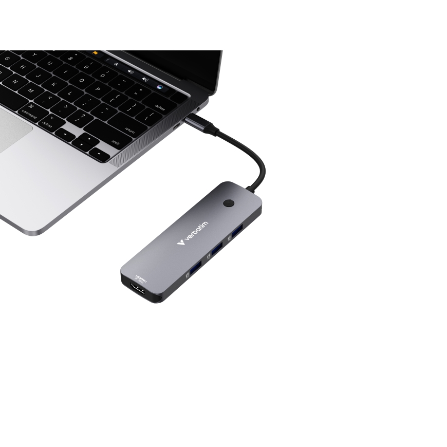 Verbatim CMH-08 USB Type-C 5000 Mbit/s Silver – 3