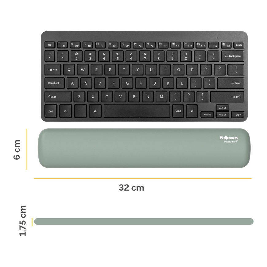 Fellowes 100142573 подушка под запястье Силиконовый Шалфей – 3