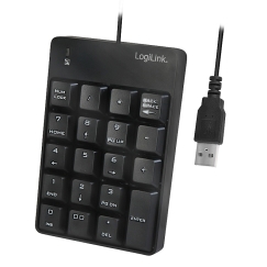 LogiLink ID0184 Numeerinen näppäimistö Kannettava tietokone Musta