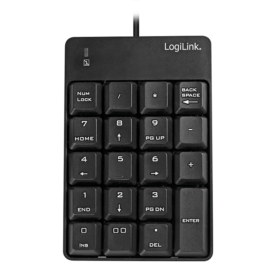 LogiLink ID0184 Numeerinen näppäimistö Kannettava tietokone Musta – 3