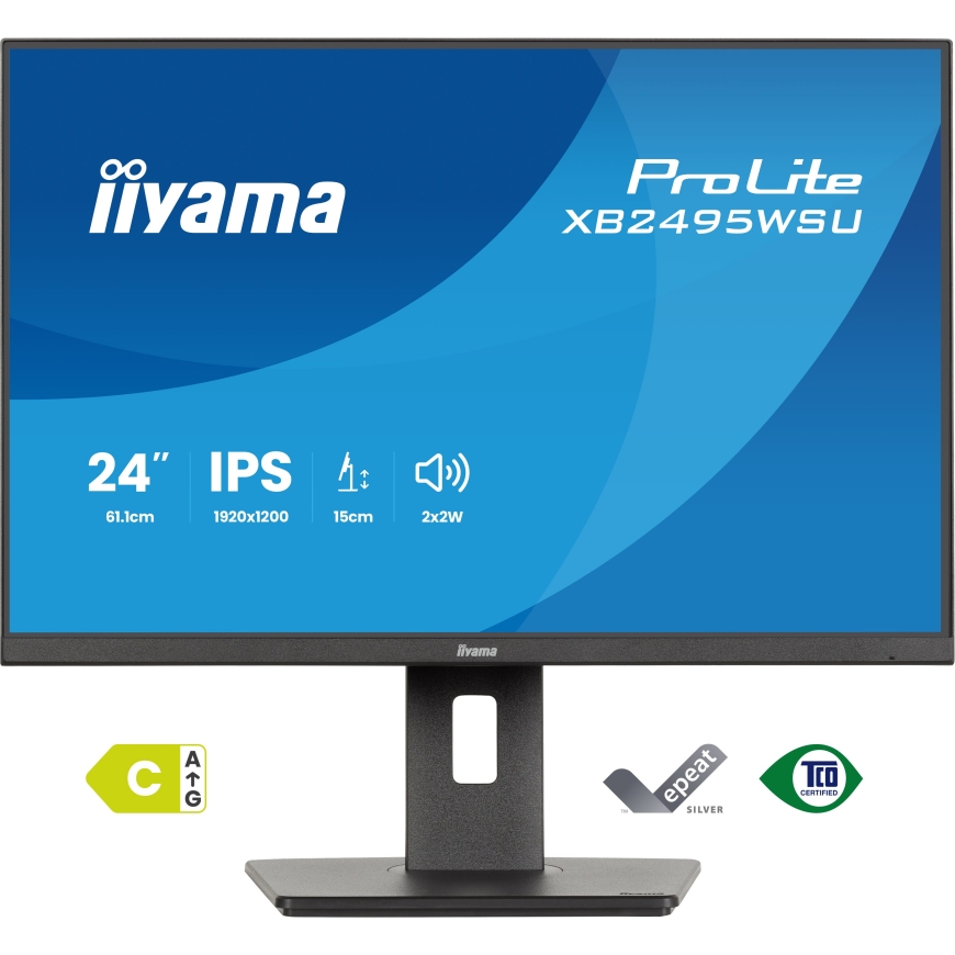 iiyama ProLite XB2495WSU-B1 tietokoneen litteä näyttö 61,2 cm (24.1") 1920 x 1200 pikseliä Full HD LCD Musta – 2