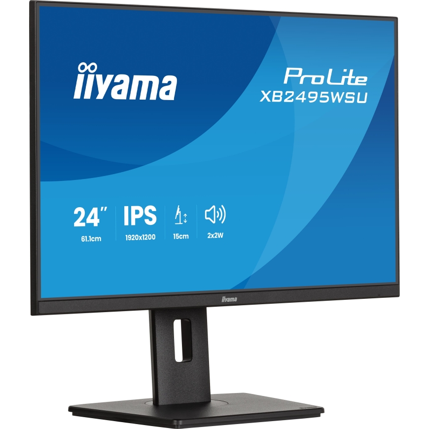 iiyama ProLite XB2495WSU-B1 kompiuterio monitorius 61,2 cm (24.1") 1920 x 1200 pikseliai „Full HD“ LCD Juoda – 5