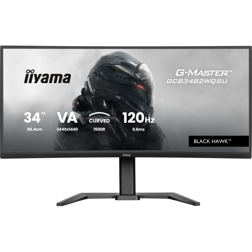 iiyama GCB3482WQSU-B1 monitori 86,4 cm (34") 3440 x 1440 pikseļi UltraWide Quad HD LED Melns – 2