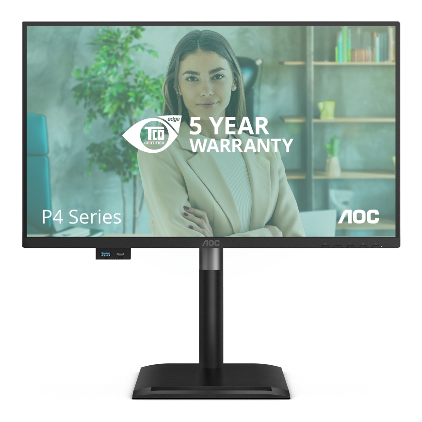 AOC 24P4CV PC lamekuvar 60,5 cm (23.8") 1920 x 1080 pikslit Full HD LED Must – 5