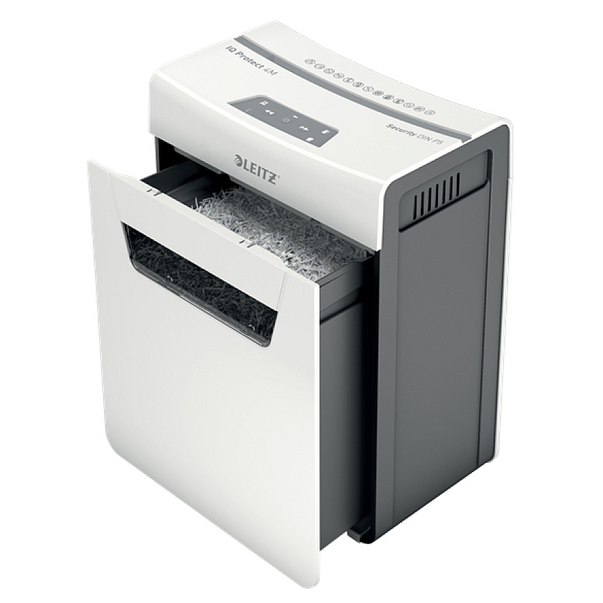 Leitz 80940000 измельчитель бумаги Микро-поперечная резка Серый, Белый – 5
