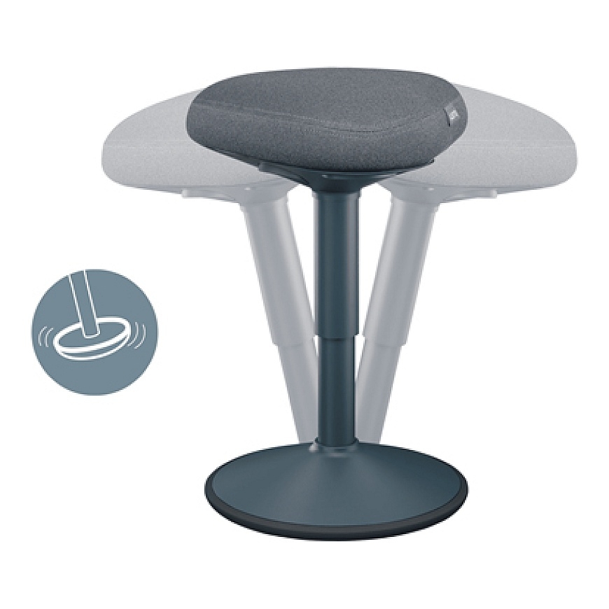Leitz 65440089 sedlu krēsls Polsterēts sēdeklis Pelēks Plastmasa 1 pcs – 4