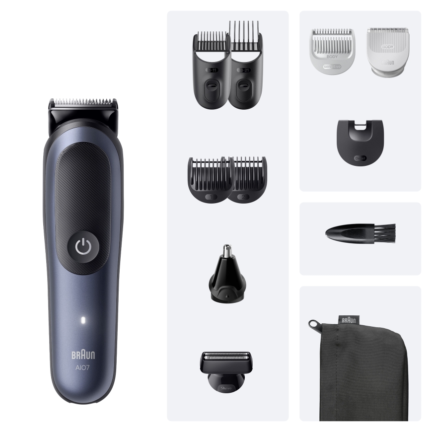 Braun 80789907 hiustrimmeri/-leikkuri tummansininen 21 Litiumioni (Li-Ion) – 2