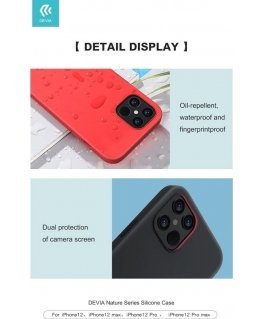 Devia Nature Series Silicone Case iPhone 12 Pro Max black