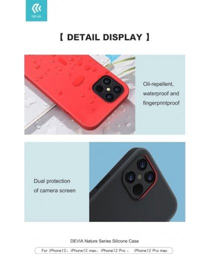 Devia Nature Series Silicone Case iPhone 12 Pro Max black
