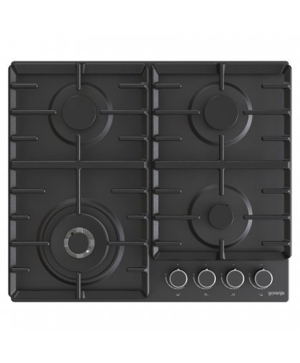 Gorenje Hob GW642AB Gas, Number of burners/cooking zones 4