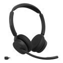 Jabra Evolve3 45 MS - USB-C with Dongle - Stereo (Charging Stand) Jabra Evolve3 45 MS - USB-C with Dongle - Stereo (Charging Stand)