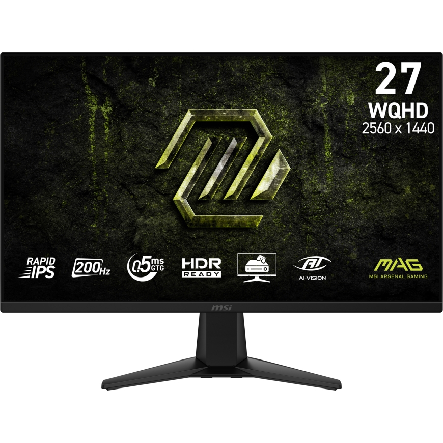 MSI MAG 275QF E20 PC lamekuvar 68,6 cm (27") 2560 x 1440 pikslit Wide Quad HD LCD Must – 2