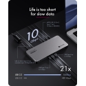 ICY BOX IB-DK7402-C31 Vadu USB 3.2 Gen 2 (3.1 Gen 2) Type-C Melns, Antracīts ICY BOX IB-DK7402-C31 Vadu USB 3.2 Gen 2 (3.1 Gen 2) Type-C Melns, Antracīts