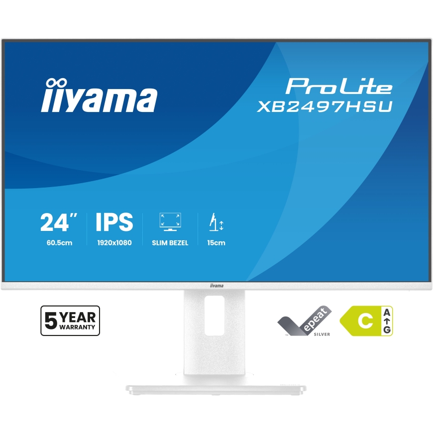 iiyama ProLite XB2497HSU-W1 kompiuterio monitorius 60,5 cm (23.8") 1920 x 1080 pikseliai „Full HD“ L – 2