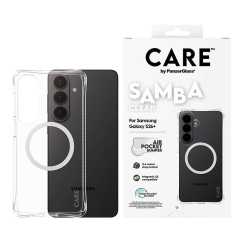 CARE by Samba чехол прозрачный с белым Qi для Samsung Galaxy S26 Plus