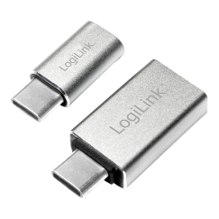 LogiLink AU0040 kaabli soomuutja USB 3.1 C USB 3.0 A, Micro USB 2.0 Alumiinium