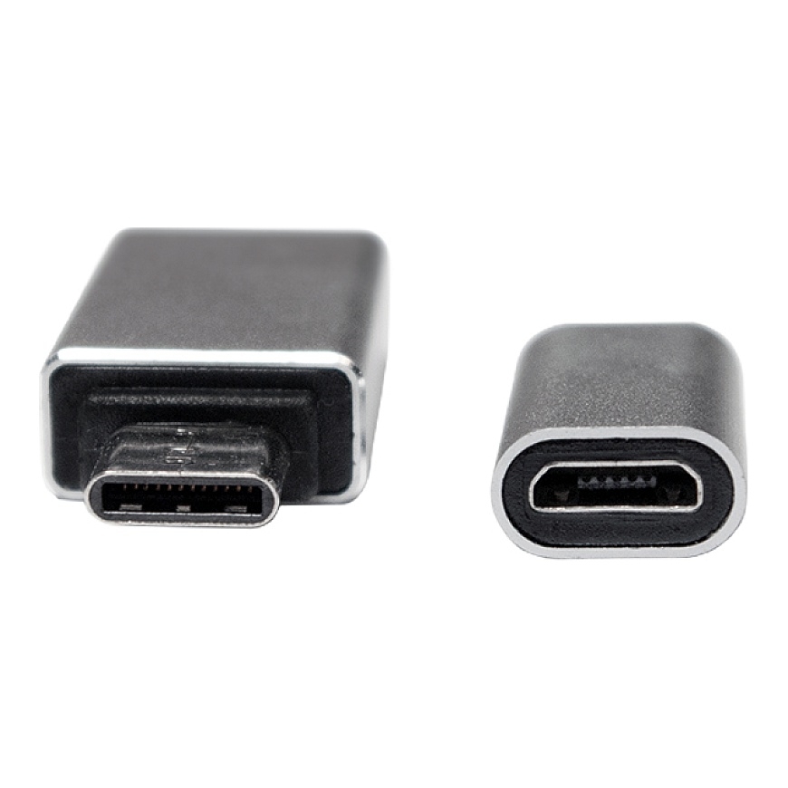 LogiLink AU0040 kaabli soomuutja USB 3.1 C USB 3.0 A, Micro USB 2.0 Alumiinium – 4